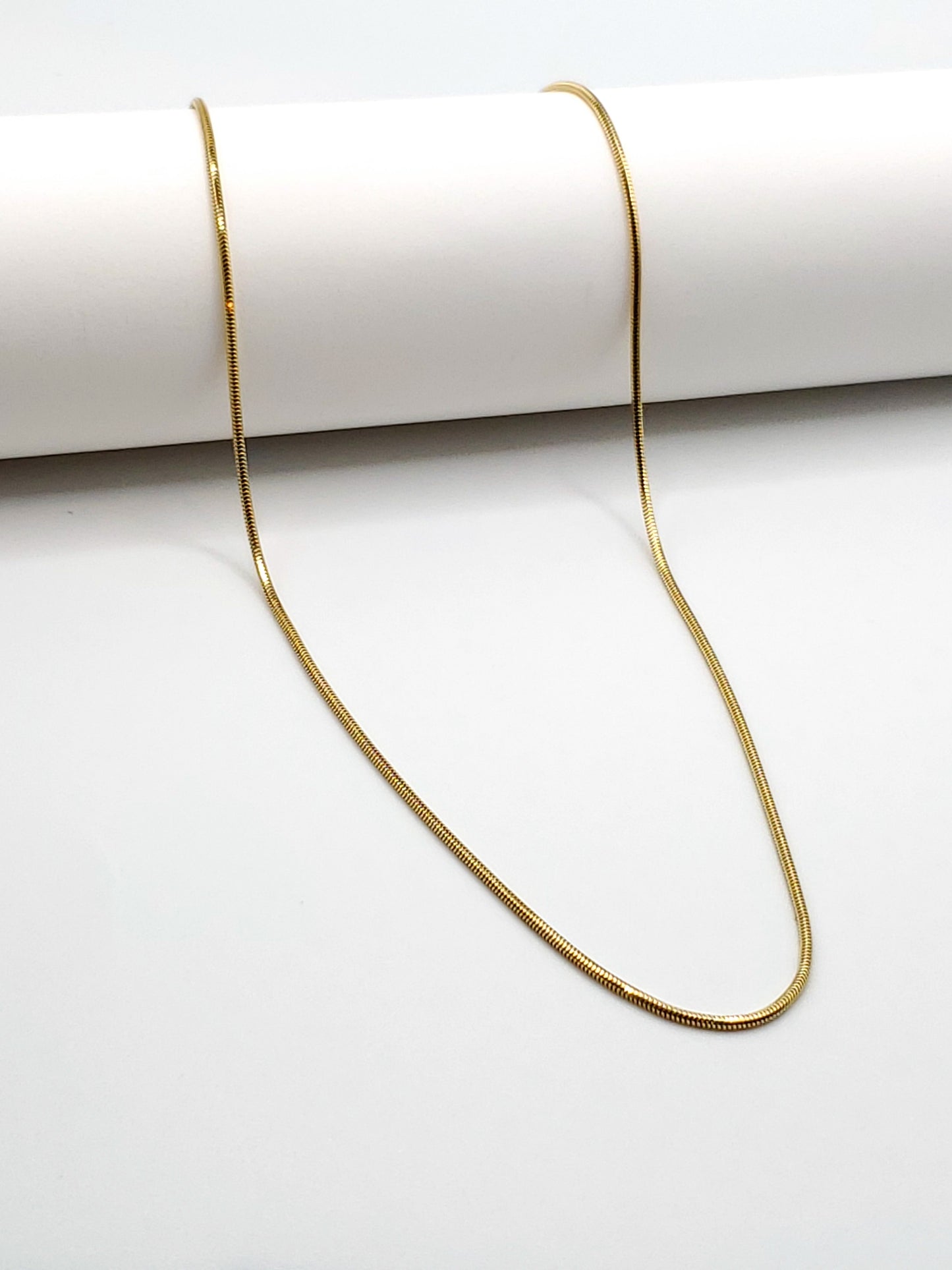 14k gold 18 inch snake chain